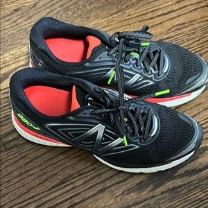 New Balance Black and Red Running Shoes